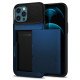 cover for iPhone 12 Pro Max Case Slim Armor Wallet Navy Blue by spigen