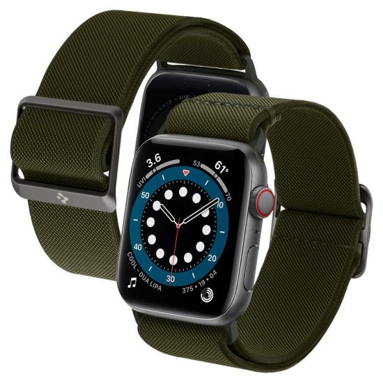 Watch Band for Apple Watch Size 44mm or 42 mm Lite Fit Khaki by Spigen