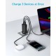 Anker 336 Charger  67W 2 usb-c port - 1 usb-a port Black