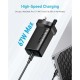 Anker 336 Charger  67W 2 usb-c port - 1 usb-a port Black