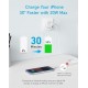 Anker Charger 20W 2-Port with USB-C Cable White