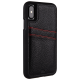 cover iphone x Tough ID genuie leather by CASE-MATE- BLACK