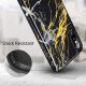 cover iPhone X Marble Case - black gold Sierra by esrgear