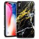 cover iPhone X Marble Case - black gold Sierra by esrgear