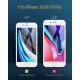 Screen protected for iPhone SE 2020 Tempered Glass 3D white Edge by vokamo