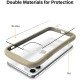 iFace Reflection Series iPhone 11 Pro Max Clear & gold Case Cute Dual Layer TPU & 9H Tempered Glass Hybrid Shockproof Protective Cover 