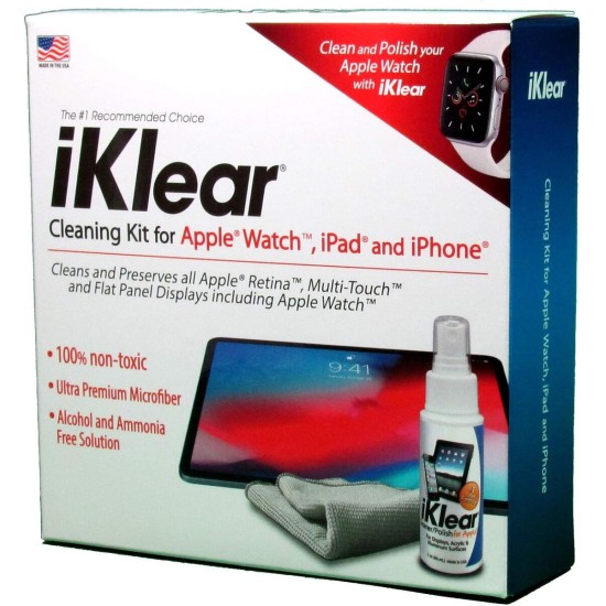 iKlear IK-IPAD Cleaning Kit for iPad iPhone Retail Packaging