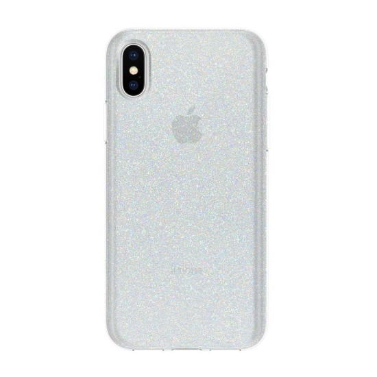 Apple iPhone X Incipio Design Classic Series Case - Iridescent White Glitter