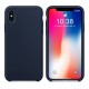 silicone rubber case fro iphone x by jisoncase -dark blue