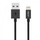 LEVORE USB CABLE TO LIGHTING 1 M BLACK