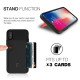 COVER IPHONE X CASE - LEVEL WALLET by patchworks -black