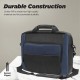 promate Limber-MB.Black 15.6  Laptop Messenger Bag made from 300D Twill Polyester with 1 main compartment 1 front pocket