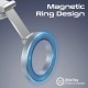 Promate MagGrip 360° Cradleless Foldable Magnetic Ring Smartphone Holder SILVER