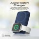 Promate SuperCharge MagSafe Compatible and Apple Watch Wireless Charging Power Bank BLUE