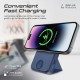 Promate SuperCharge MagSafe Compatible and Apple Watch Wireless Charging Power Bank BLUE