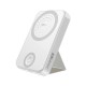 Promate SuperCharge MagSafe Compatible and Apple Watch Wireless Charging Power Bank - White  PowerMag-Trio