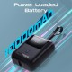 Promate 10000 mAh Power Bank With 35 W Power Deivery With Built in C And Lightning Cable BLACK