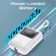 Promate 10000 mAh Power Bank With 35 W Power Deivery With Built in C And Lightning Cable WHITE