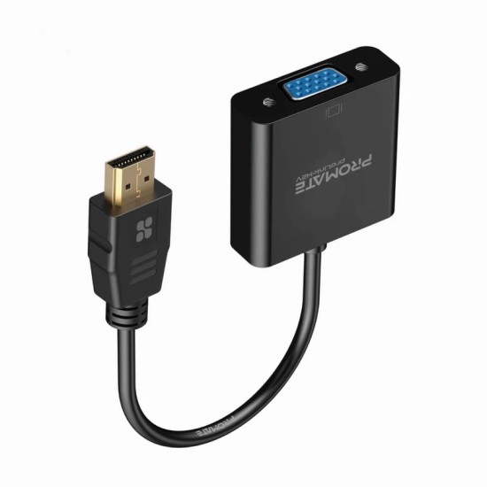 Promate High-Speed HDMI Port TO  VGA BLACK