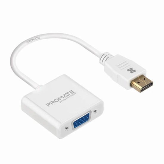 Promate High-Speed HDMI Port TO  VGA White