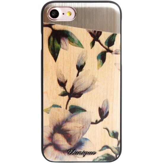 Uunique iPhone 7 Watercolour Magnolia Hard Shell Brown