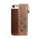 Uunique iPhone 7 Quilted Bronze Folio Hard Shell