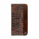 Uunique iPhone 7 Lux Croc Folio Hard Shell Dark Brown