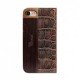 Uunique iPhone 7 Lux Croc Folio Hard Shell Dark Brown