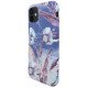 Nutrisiti iPhone 12 or 12 Pro Printed Eco Back Case Blue Iris by Uunique