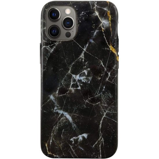 Nutrisiti  iPhone 12 Pro Max Printed Eco  Back Case Dark Star Marble by Uunique