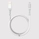 Uunique Southgate Magnetic Storage USB A to Lightning Sync & Charge Cable White